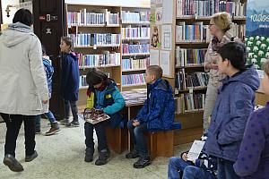 Návštěva dětí z Brloha u nás v knihovně, 20. 12. 2019