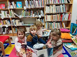 Děti z Krumlíku navštívily pobočku Mír, zdroj: Městská knihovna v Českém Krumlově