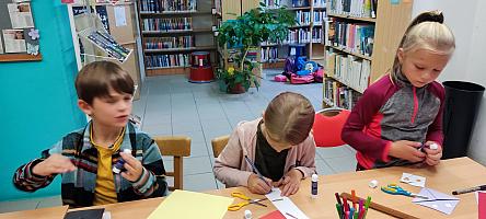 Návštěva dětí ze Zlaté Koruny na pobočce Mír, zdroj: Městská knihovna v Českém Krumlově