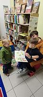 Návštěva dětí z Krumlíku na pobočce Mír, zdroj: Městská knihovna v Českém Krumlově