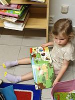 Děti z RC Krumlík na pobočce Mír, zdroj: Městská knihovna v Českém Krumlově (5/18)