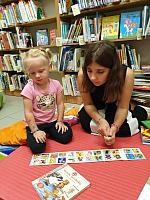 Děti z RC Krumlík na pobočce Mír, zdroj: Městská knihovna v Českém Krumlově (9/18)