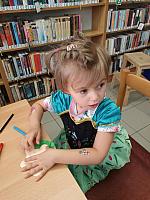 Děti z RC Krumlík na pobočce Mír, zdroj: Městská knihovna v Českém Krumlově (12/18)