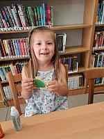 Děti z RC Krumlík na pobočce Mír, zdroj: Městská knihovna v Českém Krumlově (17/18)