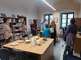 Vernisáž minivýstavy grafik Marka Borsanyiho, zdroj: Městská knihovna v Českém Krumlově (1/4)