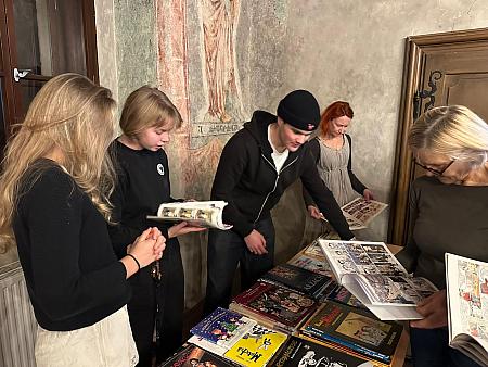 Od Tintina k Titeufovi aneb století franko-belgického komiksu, zdroj: Městská knihovna v Českém Krumlově, foto: Městská knihovna v Českém Krumlově (5/10)