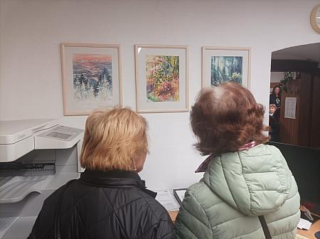 Vernisáž akvarelů Jany Peškové, zdroj: Městská knihovna v Českém Krumlově, foto: Městská knihovna v Českém Krumlově (11/12)