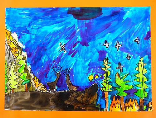 Lesy a příroda kolem nás | výstava prací výtvarné soutěže, Přijďte se podívat na více než 200 výtvorů od malých umělců z Českokrumlovska. 2