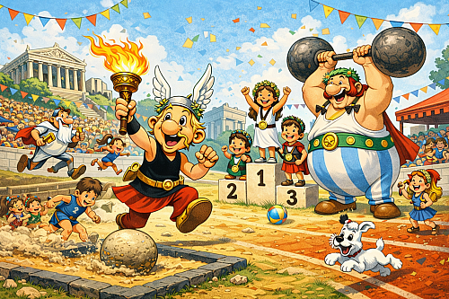 Noc s Andersenem: Asterixovy a Obelixovy Olympijské hry, Akce pro všechny malé olympioniky, kteří rádi nocují v knihovně 2