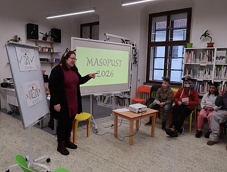 Masopust se ZŠ Kaplická, zdroj: Městská knihovna v Českém Krumlově, foto: Městská knihovna v Českém Krumlově (10/30)