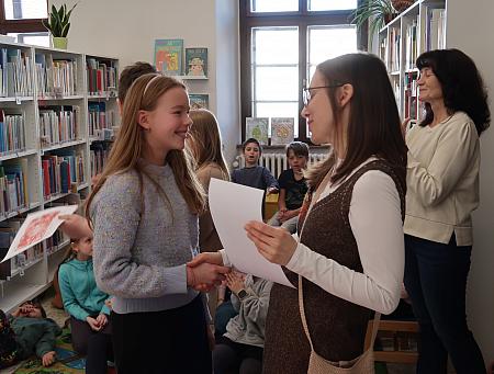 Školní kolo recitační soutěže 2026, zdroj: Městská knihovna v Českém Krumlově, foto: Městská knihovna v Českém Krumlově (32/35)