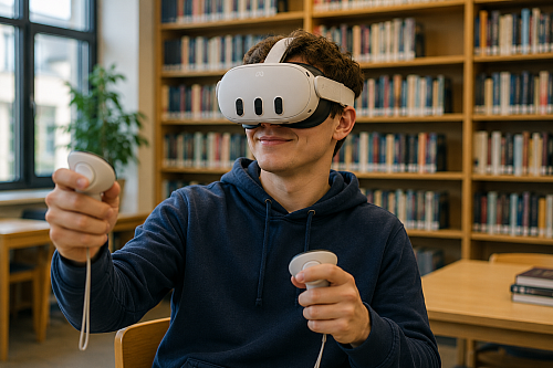 Virtuální realita v knihovně na pobočce Mír, Objevte nové světy s VR zařízením v městské knihovně zcela zdarma 2