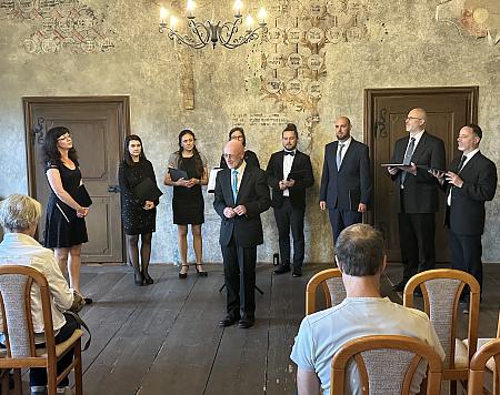 Dyškanti v Gotickém sále, zdroj: Městská knihovna v Českém Krumlově, foto: Městská knihovna v Českém Krumlově (2/6)