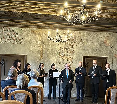 Dyškanti v Gotickém sále, zdroj: Městská knihovna v Českém Krumlově, foto: Městská knihovna v Českém Krumlově (6/6)