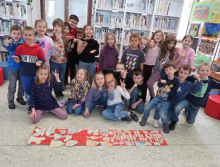 Cesta do knihovny - ZŠ Plešivec 1.A 2026, zdroj: Městská knihovna v Českém Krumlově, foto: Městská knihovna v Českém Krumlově (14/14)