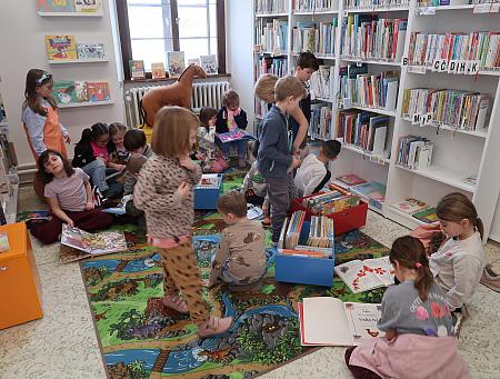 Vítejte v knihovně MŠ Za Nádražím - květen 2026, zdroj: Městská knihovna v Českém Krumlově, foto: Městská knihovna v Českém Krumlově (67/76)