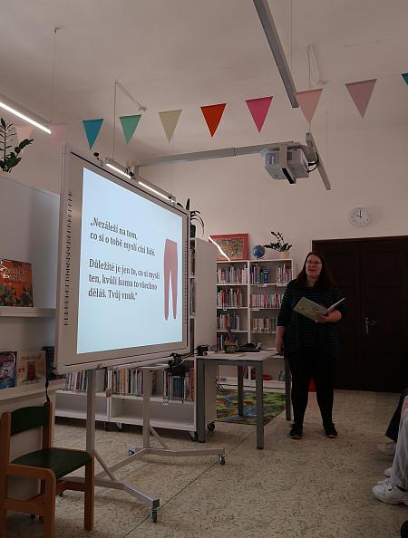 Dědeček v růžových kalhotách - ZŠ Linecká 4.A 18. 5. 2026, zdroj: Městská knihovna v Českém Krumlově, foto: Městská knihovna v Českém Krumlově (11/13)