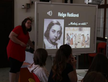 Helga jede vlakem - ZŠ Křemže, 9.A + 9.B 2026, zdroj: Městská knihovna v Českém Krumlově, foto: Městská knihovna v Českém Krumlově (11/28)